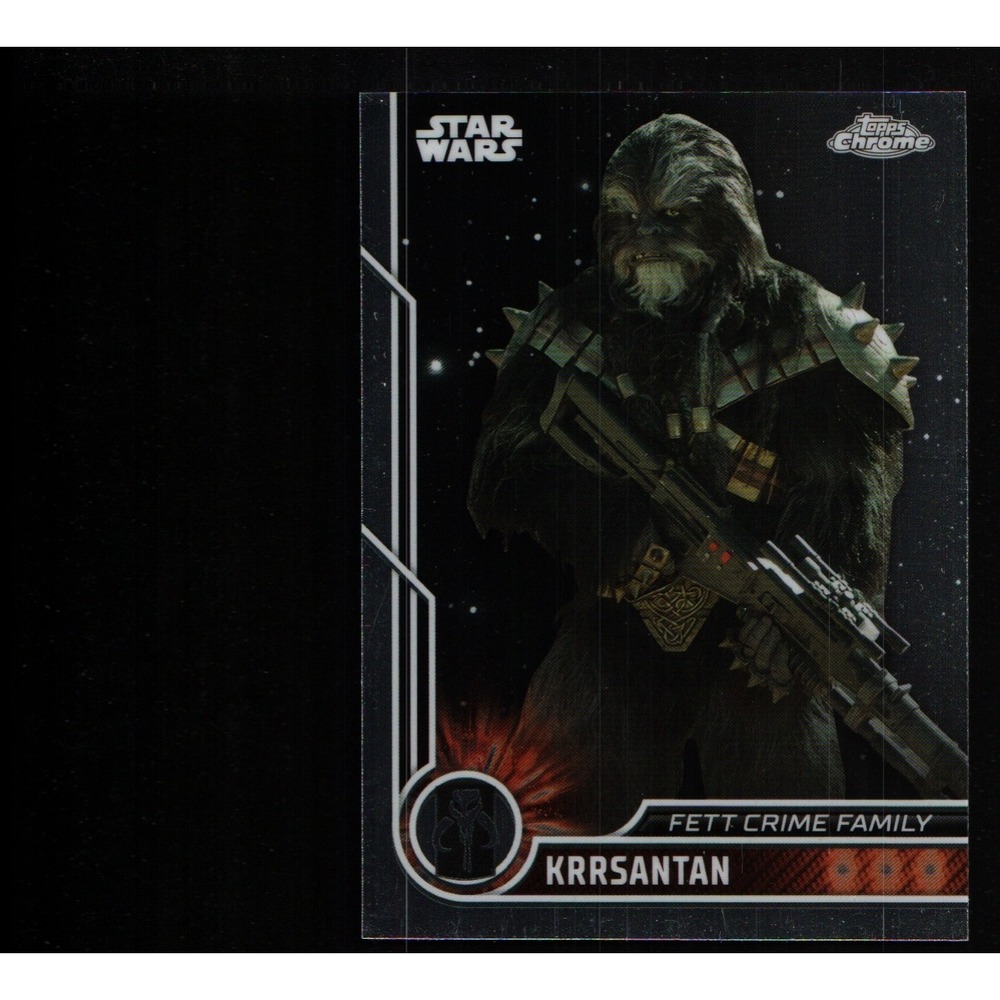 2023 Chrome Star Wars Fett Crime Family Black Wave Refractor Krrsantan